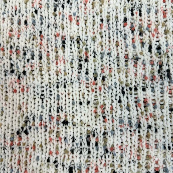 Harper Heritage Soft Chenille Sweater Speckled Confetti Knit Round Hem Small - Picture 2 of 9